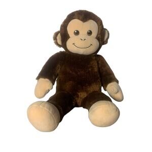 Build A Bear B.A.B Workshop Plush Brown & Tan Monkey 18" Stuffed Animal Toy GUC